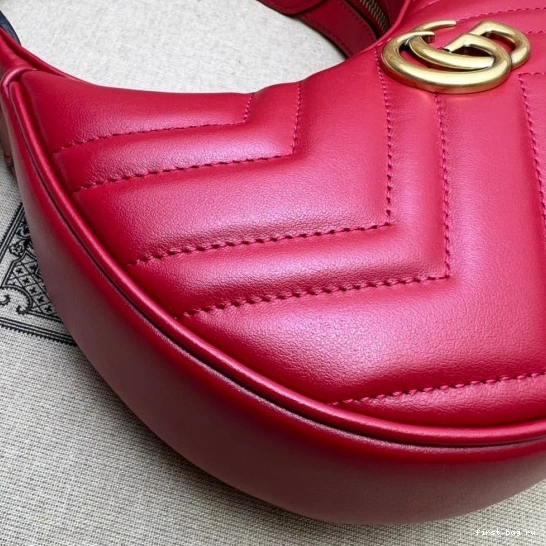 First bag ru bag half-moon-shaped GUCCI mini GG Marmont 0808